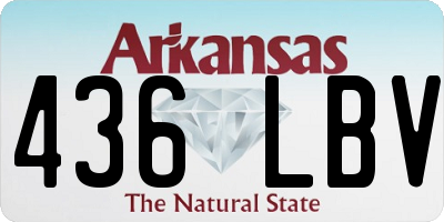 AR license plate 436LBV