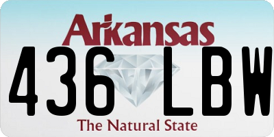 AR license plate 436LBW