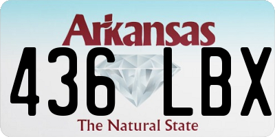 AR license plate 436LBX