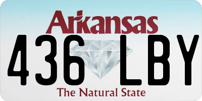 AR license plate 436LBY