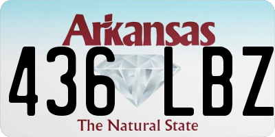 AR license plate 436LBZ