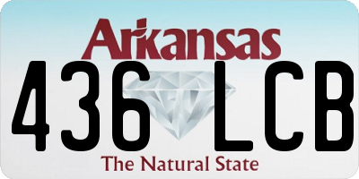 AR license plate 436LCB