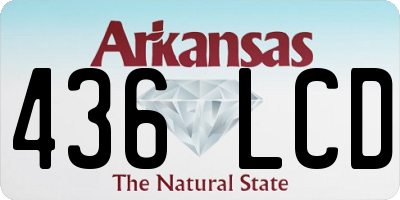 AR license plate 436LCD