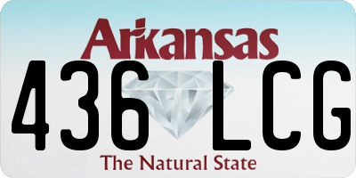 AR license plate 436LCG