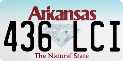 AR license plate 436LCI