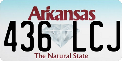 AR license plate 436LCJ