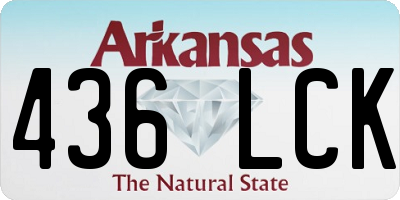 AR license plate 436LCK