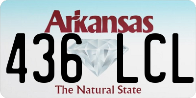AR license plate 436LCL
