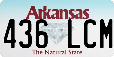 AR license plate 436LCM