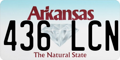 AR license plate 436LCN