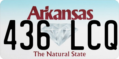 AR license plate 436LCQ