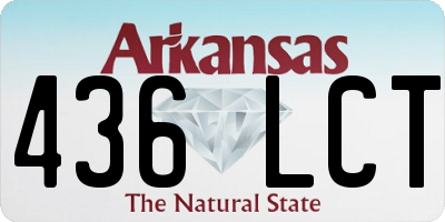 AR license plate 436LCT