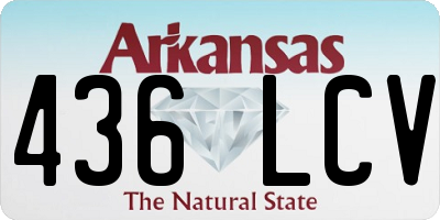 AR license plate 436LCV