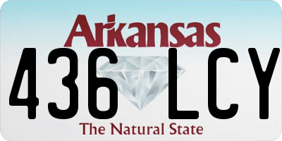 AR license plate 436LCY