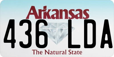 AR license plate 436LDA