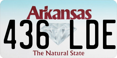 AR license plate 436LDE