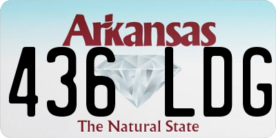 AR license plate 436LDG