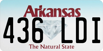 AR license plate 436LDI