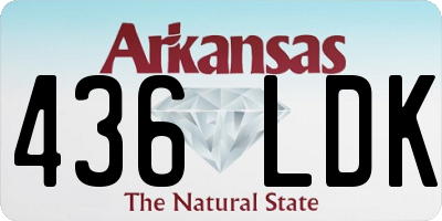 AR license plate 436LDK