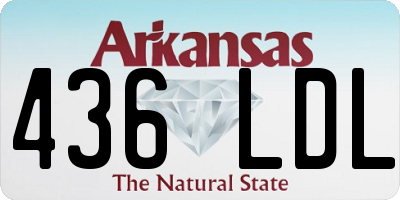 AR license plate 436LDL
