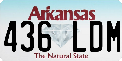 AR license plate 436LDM