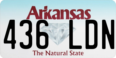 AR license plate 436LDN