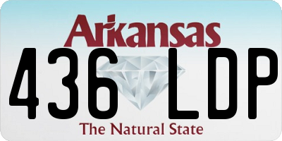 AR license plate 436LDP