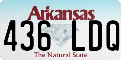 AR license plate 436LDQ