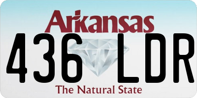 AR license plate 436LDR