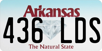 AR license plate 436LDS