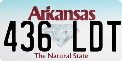 AR license plate 436LDT
