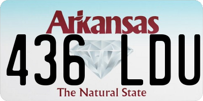 AR license plate 436LDU