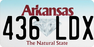 AR license plate 436LDX