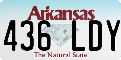 AR license plate 436LDY