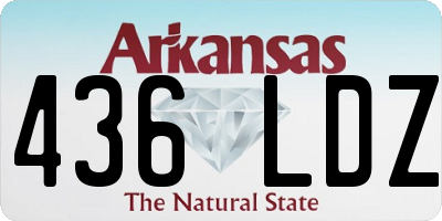 AR license plate 436LDZ