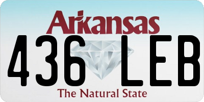AR license plate 436LEB