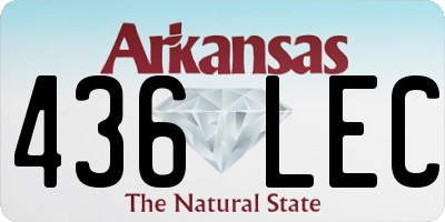 AR license plate 436LEC