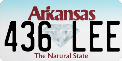 AR license plate 436LEE