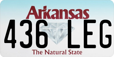 AR license plate 436LEG