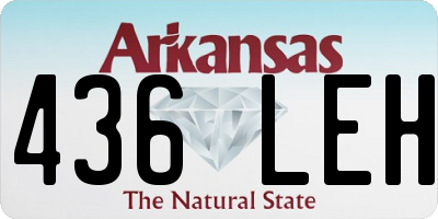 AR license plate 436LEH