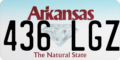 AR license plate 436LGZ
