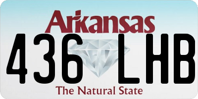 AR license plate 436LHB