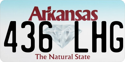 AR license plate 436LHG