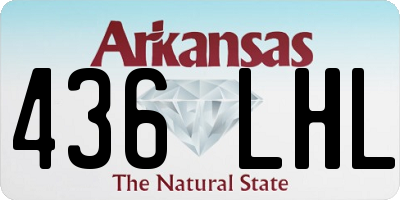 AR license plate 436LHL