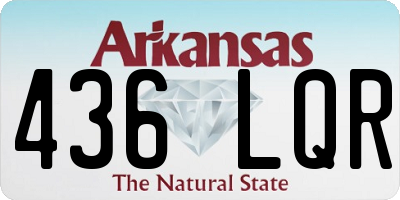AR license plate 436LQR
