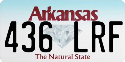 AR license plate 436LRF