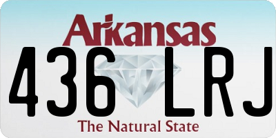 AR license plate 436LRJ