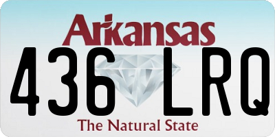 AR license plate 436LRQ