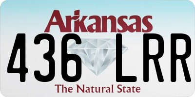 AR license plate 436LRR