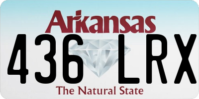 AR license plate 436LRX